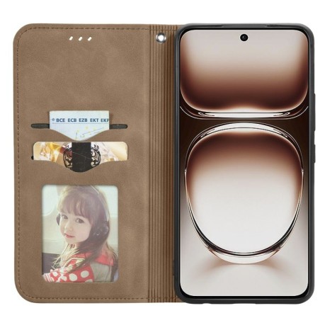 Чехол-книжка Retro Skin Feel Business Magnetic на OnePlus Nord 4 - коричневый
