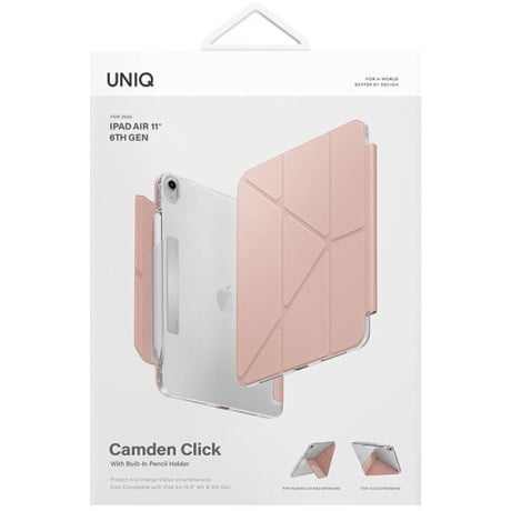 Оригинальный чехол UNIQ Camden Click на iPad Air 11 2024 - Rose Gold