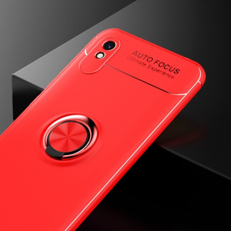Ударозащитный чехол Metal Ring Holder 360 Degree Rotating на Xiaomi Redmi 9A - красный