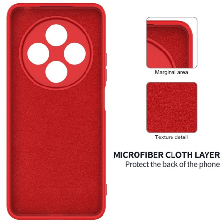 Силіконовий чохол Solid Color Liquid Silicone на Xiaomi Redmi 14C 4G/Poco C75/Redmi A4 5G - червоний