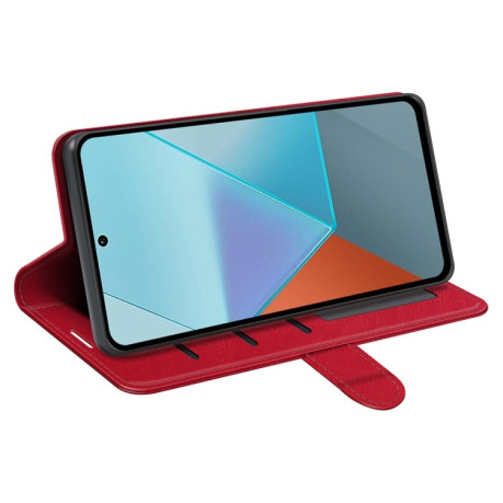 Чехол-книжка R64 Texture Single для Xiaomi Redmi Note 13 Pro 5G/Poco X6 5G - красный