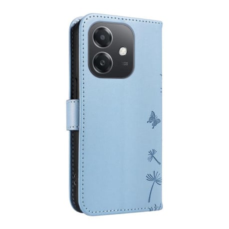 Чохол-книжка з тисненням Dandelion та магнітним хлястиком на OPPO A5X 5G Global - блакитний