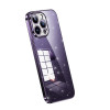 Чохол протиударний SULADA Electroplated Transparent Glittery TPU для iPhone 15 Pro Max - фіолетовий