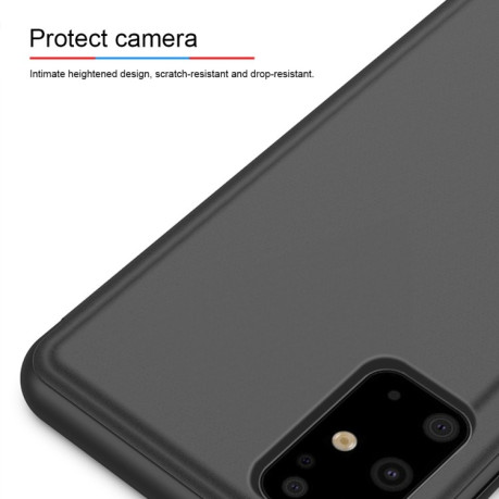 Чохол книжка Clear View на Samsung Galaxy S20+ Plus-рожеве золото
