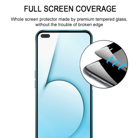 3d  Защитное стекло Full Glue Full Screen на Realme X50/X3 -черное