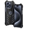 Противоударный чехол R-JUST Batman Metal для iPhone 15 Pro - черный