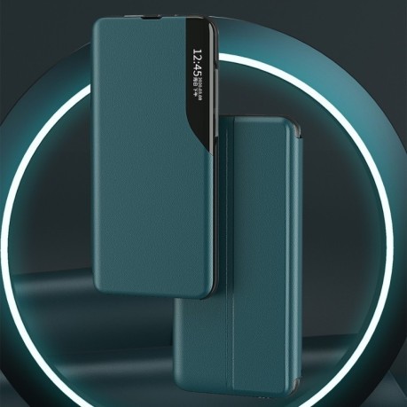 Чехол-книжка Clear View Standing на Samsung Galaxy S23 5G - красный