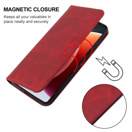 Чехол-книжка Magnetic Closure для Realme C65 4G Global - красный