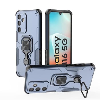 Протиударний чохол Metal Kickstand TPU Hybrid PC на Samsung Galaxy M16 5G — синій