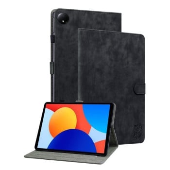 Чохол-книжка Embossed Tiger Pattern Leather для Xiaomi Redmi Pad SE 8.7 - чорний