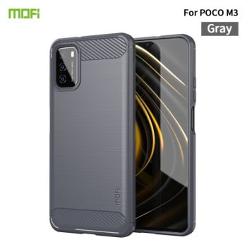Противоударный чехол MOFI Gentleness Series для Xiaomi Poco M3 - серый