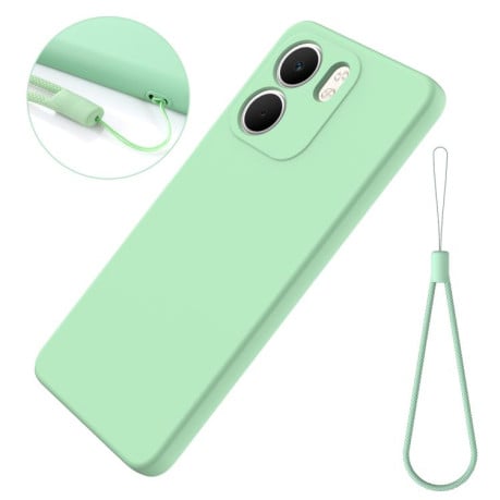 Силіконовий чохол Solid Color Liquid Silicone на OPPO A5x 4G/5G - зелений