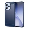 Чехол Brushed Texture Carbon Fiber на OPPO Reno15 Pro 5G Global — синий