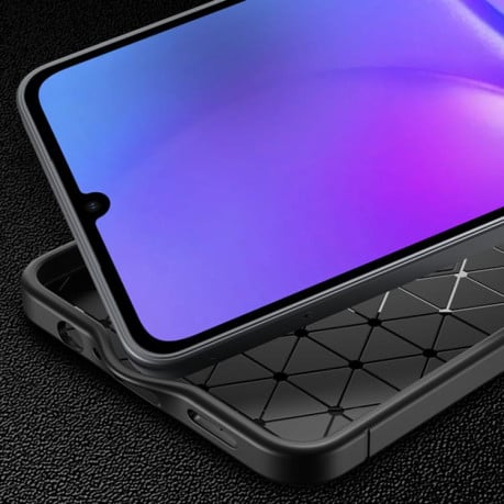 Карбоновий чохол HMC Carbon Fiber на Samsung Galaxy A07 4G - чорний