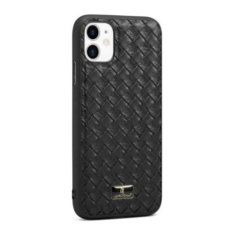 Протиударний чохол Fierre Shann Leather для iPhone 11 - Woven Black