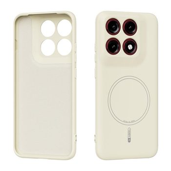 Силіконовий чохол ABEEL з MagSafe і м'яким покриттям на Motorola Edge 70 Pro 5G — жовтий