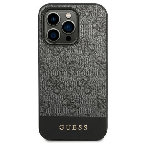 Оригінальний чохол Guess 4G Stripe Collection для iPhone 14 Pro Max - grey