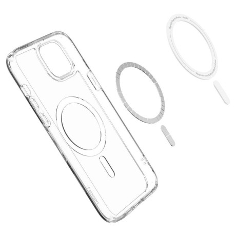 Оригинальный чехол Spigen Ultra Hybrid (Magsafe) для iPhone 15 - White