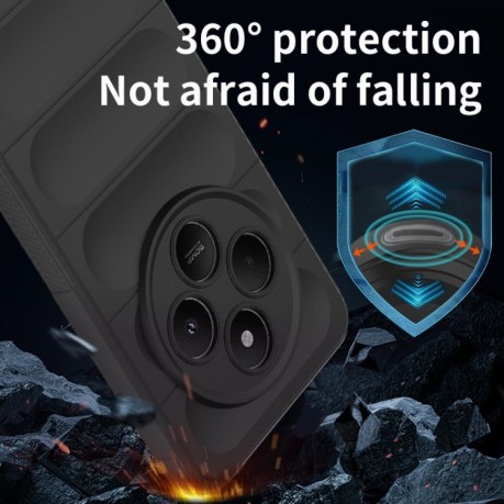 Силиконовый чехол Magic Flannel для Xiaomi Redmi 14C 4G/Poco C75/Redmi A4 5G - зеленый