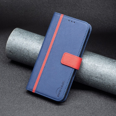 Чехол-книжка BF13 Color Matching Cross для Samsung Galaxy A04 4G - синий