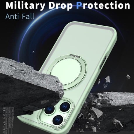 Чехол Kalebol с подставкой 360 и MagSafe на iPhone 17 Pro - зеленый
