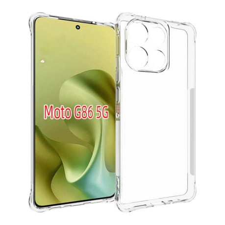Противоударний чехол Thickening для Motorola Moto G86 5G - прозорий
