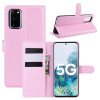 Чехол-книжка Litchi Texture на  Samsung Galaxy S20 FE - розовый