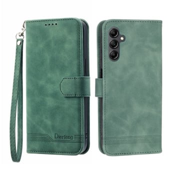 Чехол-книжка Dierfeng Dream Line для Samsung Galaxy M14 5G - зеленый