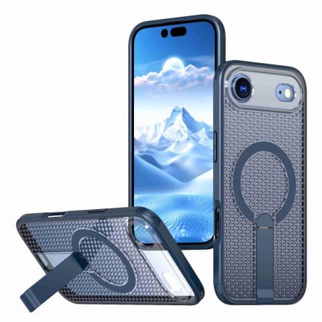 Чехол kalebol Honeycomb Cooling с MagSafe и подставкой на iPhone Air - синий