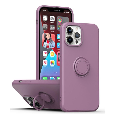 Протиударний чохол Ring Kickstand для iPhone 14 - фіолетовий