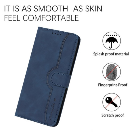 Чохол-книжка Skin Feel Heart Amile для Samsung Galaxy M34 - синій