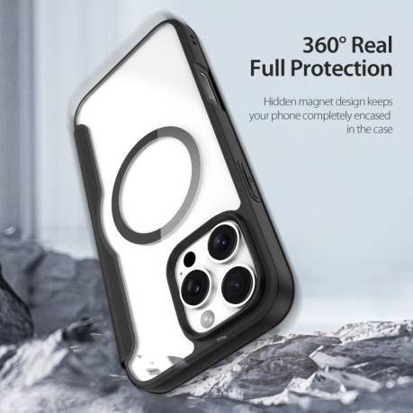 Чохол-книжка DUX Skin X Pro Series Magsafe на iPhone 16 Pro - чорний
