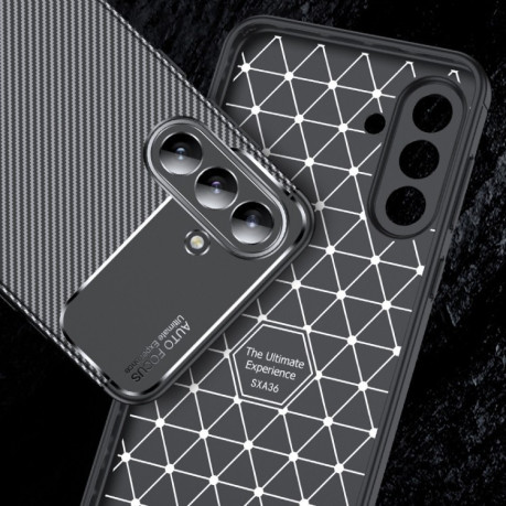 Ударозахисний чохол HMC Carbon Fiber Texture для Samsung Galaxy A36 5G - чорний