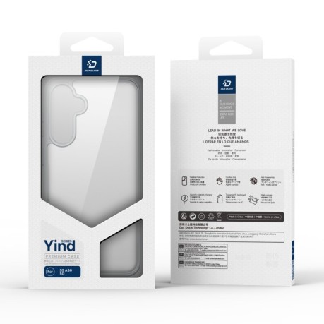 Чохол DUX DUCIS Yind Series TPU Hybrid PC  для Samsung Galaxy A36 5G / A56 5G - сірий