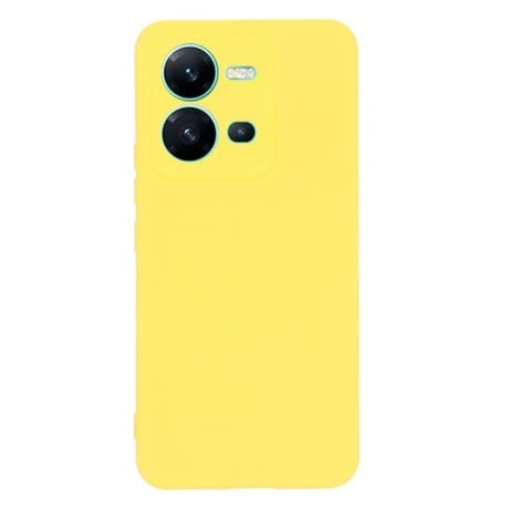 Силіконовий чохол Solid Color Liquid Silicone на Vivo V25 5G/V25E 5G/X80 Lite 5G - жовтий