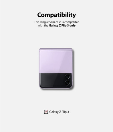 Оригінальний чохол Ringke Slim Ultra-Thin для Samsung Galaxy Z Flip 3 - translucent