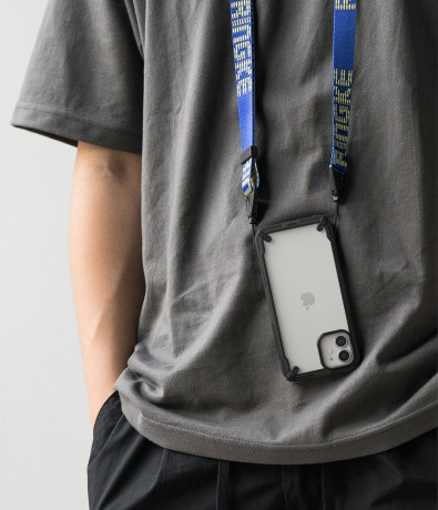 Оригинальный чехол Ringke Fusion X Design durable на iPhone 12 mini - black