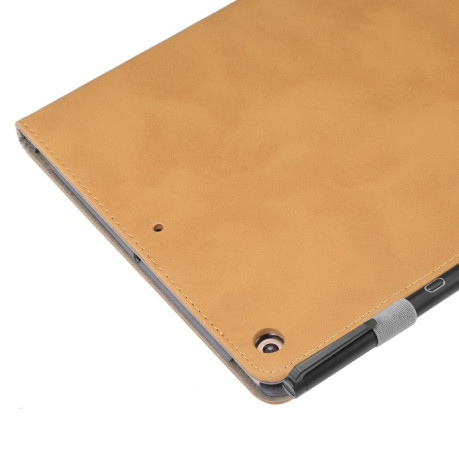Чехол-книжка ENKAY Stand Folio на iPad 9/8/7 10.2 (2019/2020/2021) - светло-коричневый