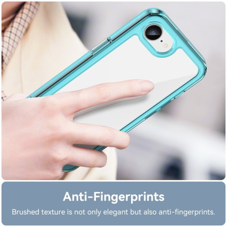 Противоударный чехол Colorful Acrylic Series для iPhone 16e - синий