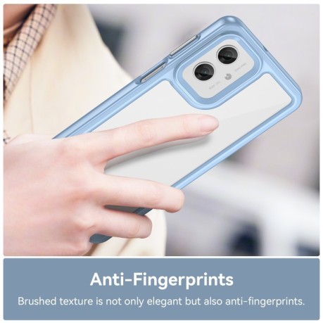 Противоударный чохол Colorful Acrylic Series для Motorola Moto G55 5G - синий