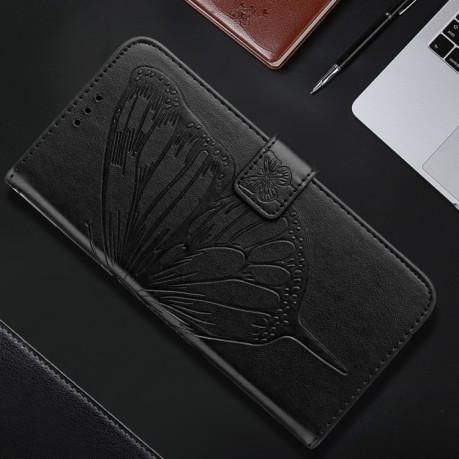 Чохол-книжка Embossed Butterfly для Samsung Galaxy A16 5G - чорний
