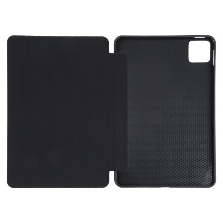 Чехол-книжка Litchi Texture для Xiaomi Pad 7 / Pad 7 Pro - черный