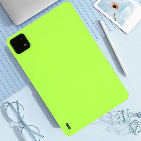 Чохол Oil Spray Skin-friendly TPU Tablet Case для Xiaomi Pad 6/6 Pro - світло-зелений