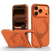 Чехол Sulada Kevlar Grid с поворотным магнитным держателем на iPhone 18 Pro Max — оранжевый