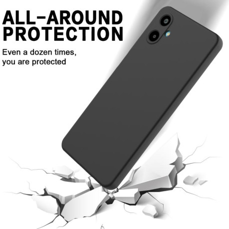 Силиконовый чехол Solid Color Liquid Silicone на Samsung Galaxy M06 / F06 5G - черный