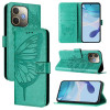 Чохол-книжка Embossed Butterfly для OPPO A5 Pro 5G Global - зелений