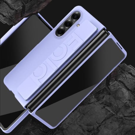 Чехол Skin Elastic Wrist Grip Back Cover на Samsung Galaxy Fold 7 5G - белый