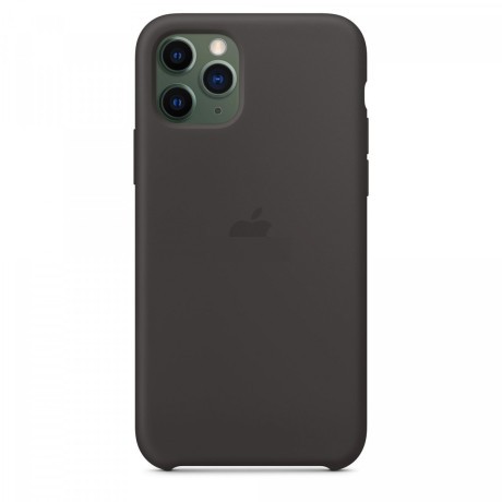 Силіконовий чохол Silicone Case Black на iPhone 11 Pro Max-преміальна якість
