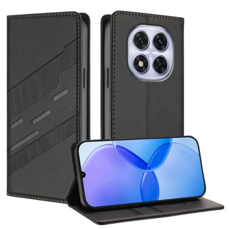 Чехол-книжка Embossed Multi-functional Wallet Retro Leather на Redmi Note 14 Pro 4G - черный