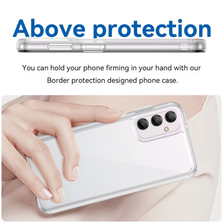 Противоударный чехол Colorful Series Acrylic для Samsung Galaxy M14 5G - прозрачный